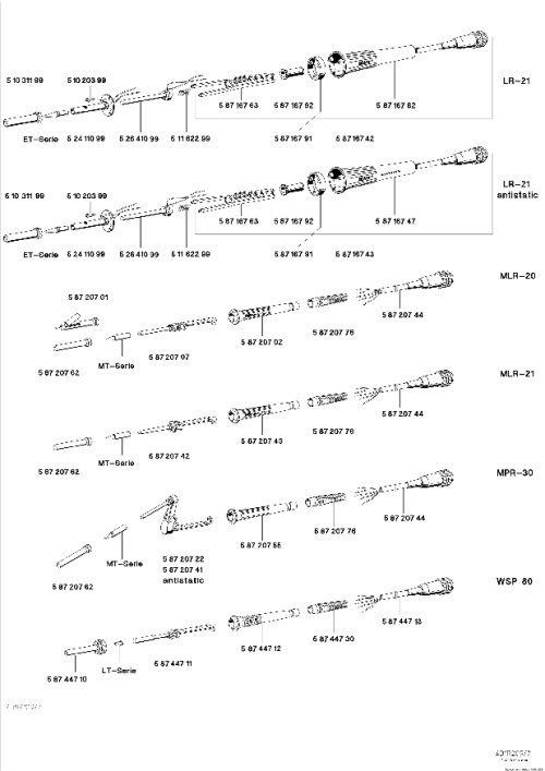LR21, MLR20, MLR21, MPR30, WSP80