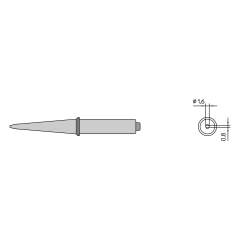 Жало паяльное CT5AA8 клиновидное 1,6 мм 425°C - Weller 4CT5AA8-1
