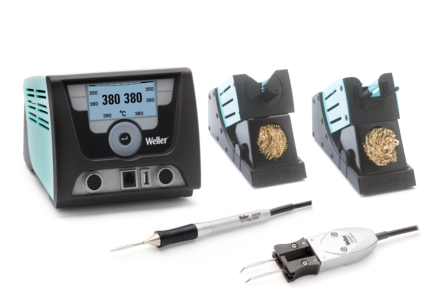 Weller T0053422399N. Паяльная станция Weller WX 2021 Set, 255Вт, два канала (WX 2, WXMP, WXMT) (замена T0053422699N)