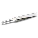 Weller 2ASA. Precision tweezers with flat rounded tips for gripping components. Tip width 2 mm/.078 Inch.