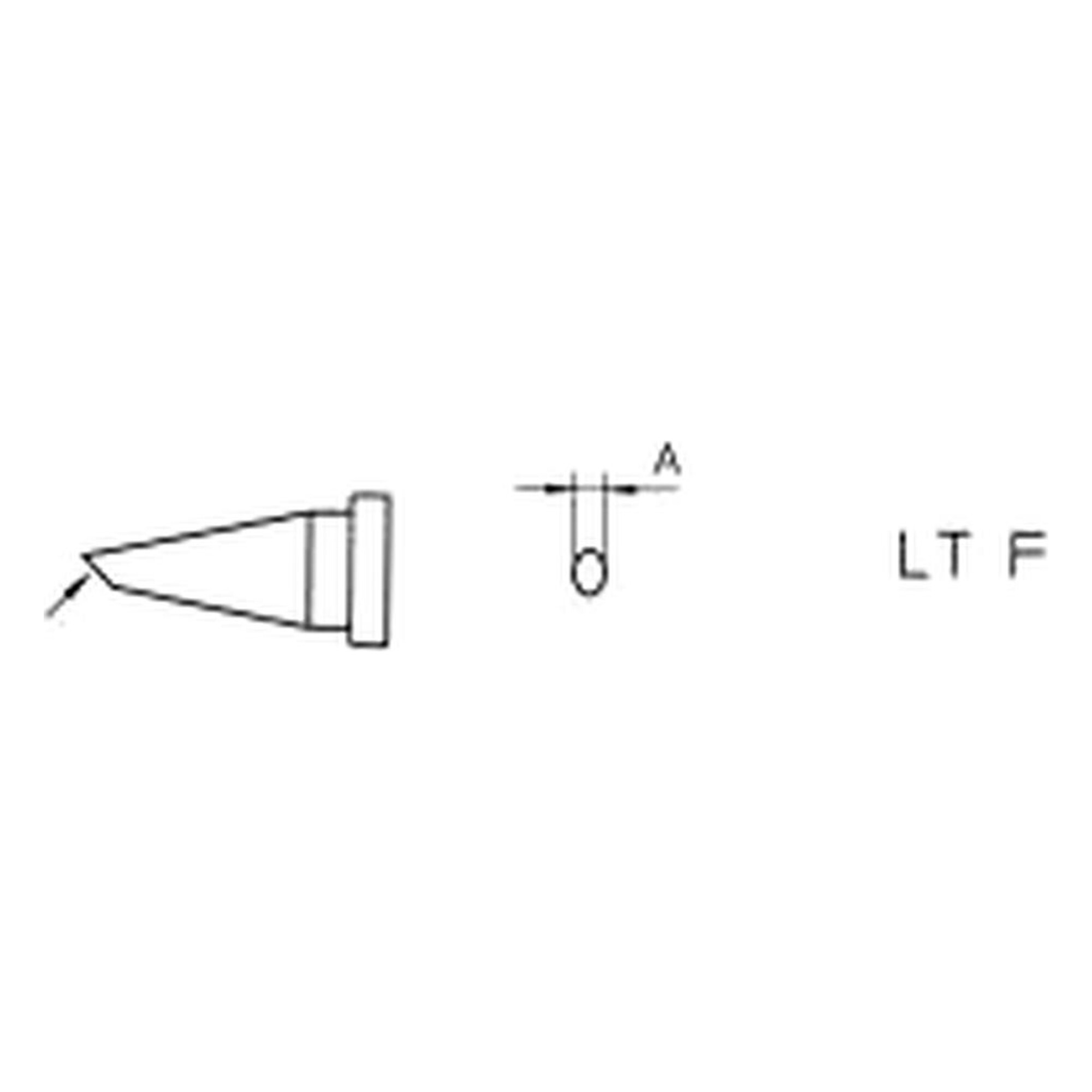 Паяльная насадка LT F круглая со срезом 45°, 1,2 мм - Weller LT F